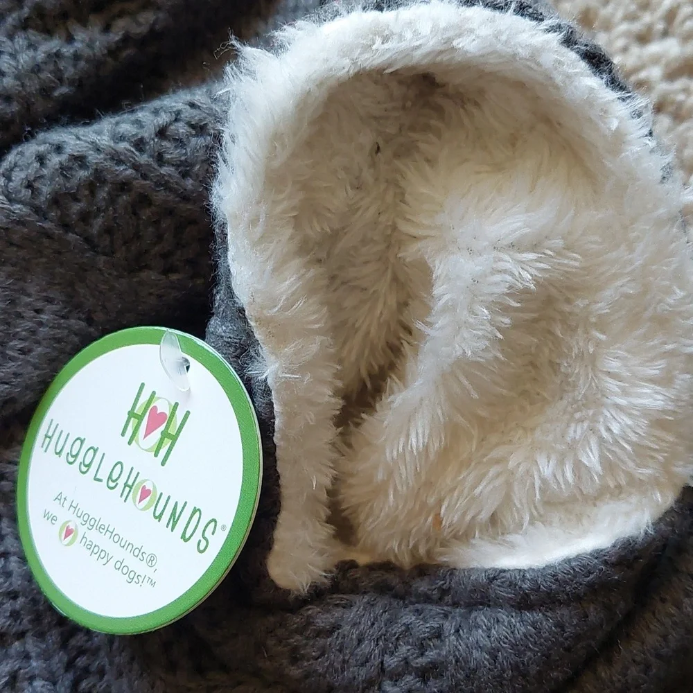 Huggle Hounds Cable Knit Dog Jacket - L - Picture 3 of 13
